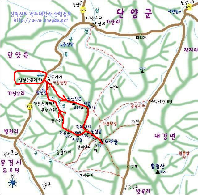 검봉능선 조망 이미지